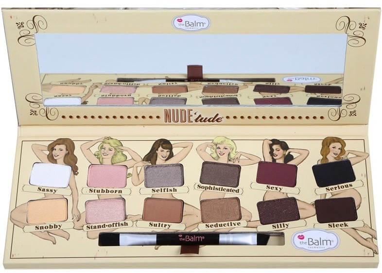 theBalm Nude Tude szemhéjfesték paletták ecsettel  11,08 g