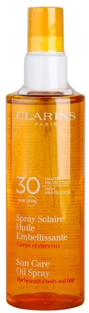 Clarins Sun Protection napolaj testre és hajra SPF 30  150 ml