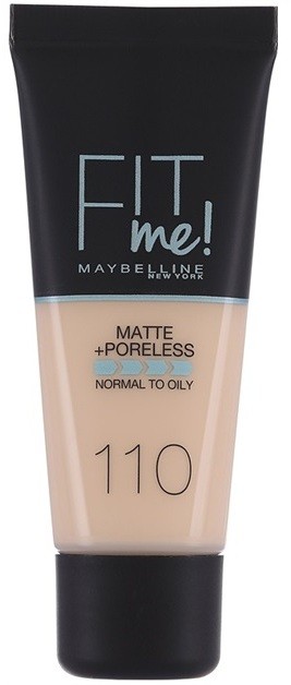 Maybelline Fit Me! Matte+Poreless make-up árnyalat 110 Porcelain 30 ml