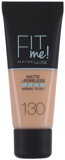 Maybelline Fit Me! Matte+Poreless make-up árnyalat 130 Buff Beige 30 ml