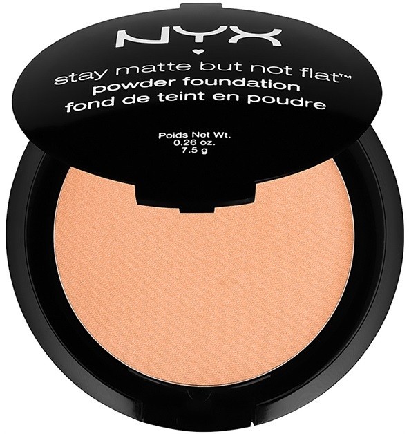 NYX Professional Makeup Stay Matte But Not Flat púderes make-up árnyalat 14 Nutmeg 7,5 g