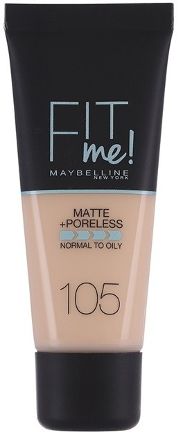 Maybelline Fit Me! Matte+Poreless make-up árnyalat 105 Natural Ivory 30 ml