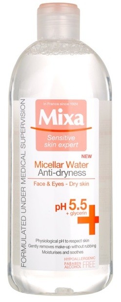 MIXA Anti-Dryness micelláris víz a bőr kiszáradása ellen  400 ml