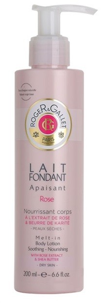 Roger & Gallet Rose nyugtató testápoló tej száraz bőrre  200 ml