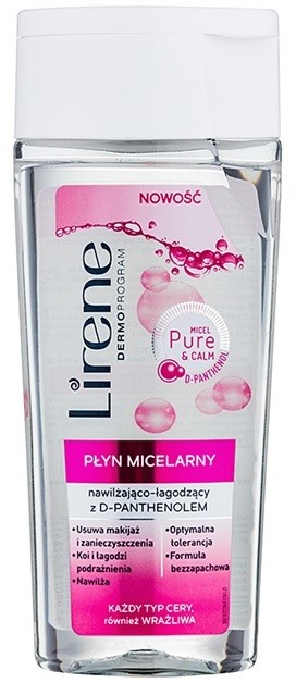 Lirene Micel Pure Calm micelláris víz  D-Panthenollal   200 ml