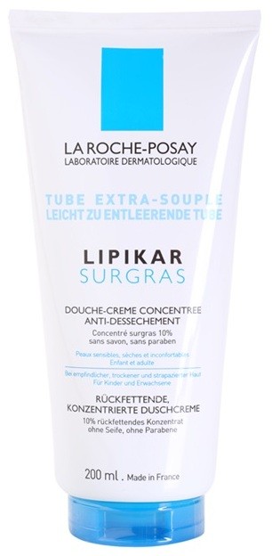 La Roche-Posay Lipikar Surgras krémtusfürdő Száraz, nagyon száraz bőrre  200 ml
