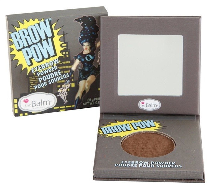 theBalm Brow Pow púder szemöldökre árnyalat Dark Brown  0,85 g