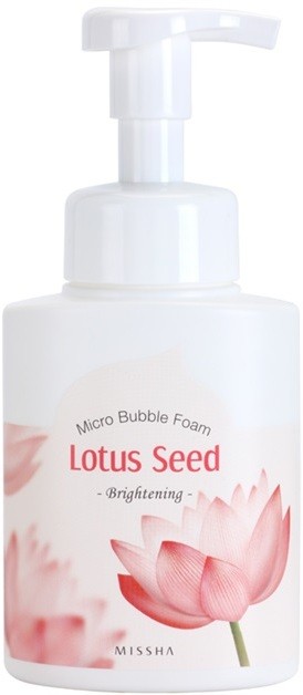 Missha Lotus Seed bőrvilágosító tisztító hab mikro buborékokkal  250 ml