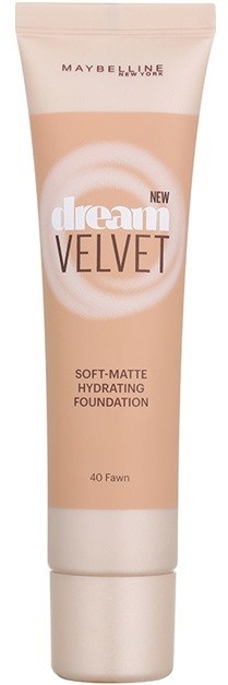 Maybelline Dream Velvet selymes make-up matt hatással árnyalat 40 Fawn 30 ml