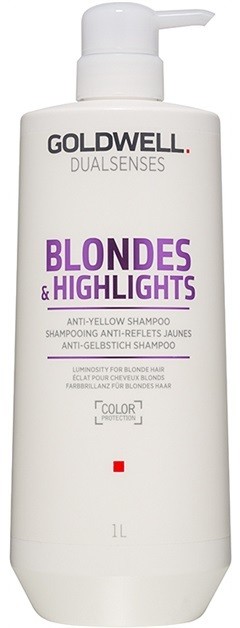 Goldwell Dualsenses Blondes & Highlights sampon szőke hajra semlegesíti a sárgás tónusokat  1000 ml