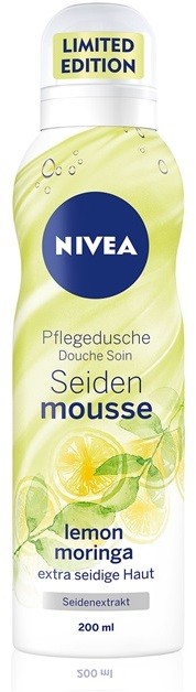 Nivea Silk Mousse Lemon Moringa tápláló fürdőhab  200 ml