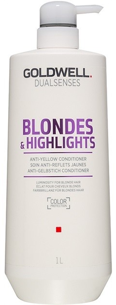 Goldwell Dualsenses Blondes & Highlights kondicionáló szőke hajra semlegesíti a sárgás tónusokat  1000 ml