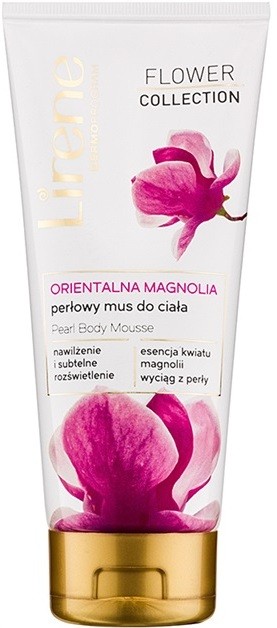 Lirene Flower Collection Oriental Magnolia gyöngyhab a testre   200 ml