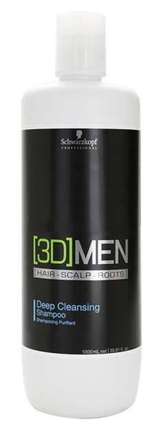Schwarzkopf Professional [3D] MEN mélyen tisztító sampon  1000 ml