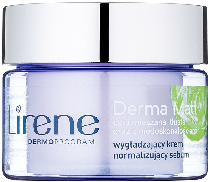 Lirene Derma Matt normalizáló éjszakai krém kisimító hatással  50 ml