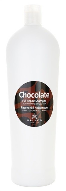 Kallos Chocolate regeneráló sampon száraz és sérült hajra  1000 ml