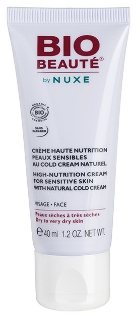 Bio Beauté by Nuxe High Nutrition tápláló krém cold cream  40 ml