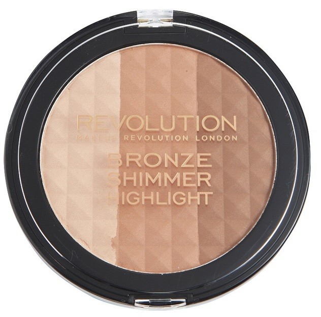 Makeup Revolution Ultra Bronze Shimmer HIghlight élénkítő bronzosító púder  15 g