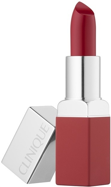 Clinique Pop Matte mattító rúzs + alapozó bázis 2 az 1-ben árnyalat 02 Icon Pop 3,9 g
