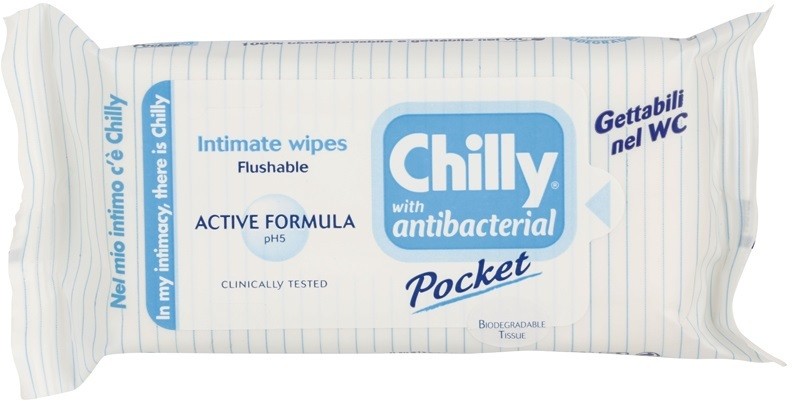 Chilly Intima Antibacterial papírtörlők az intim higiéniához  12 db