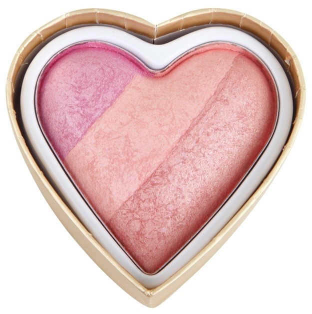 Makeup Revolution I ♥ Makeup Blushing Hearts arcpirosító árnyalat Candy Queen Of Hearts 10 g