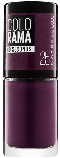 Maybelline Colorama 60 Seconds gyorsan száradó körömlakk árnyalat 25 Plum 7 ml