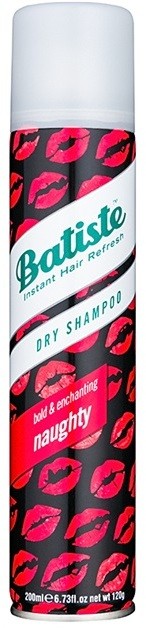 Batiste Naughty száraz sampon a  felesleges faggyú felszívódásáért és a haj frissítéséért  200 ml
