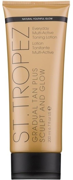 St.Tropez Gradual Tan Plus Sculpt and Glow tonizáló testkrém a fokozatos barnulásért  200 ml