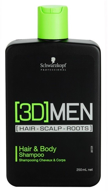 Schwarzkopf Professional [3D] MEN sampon és tusfürdő gél 2 in 1  250 ml