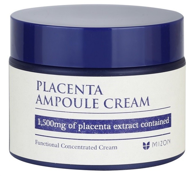 Mizon Placenta Ampoule Cream krém  az arcbőr regenerálására és megújítására  50 ml