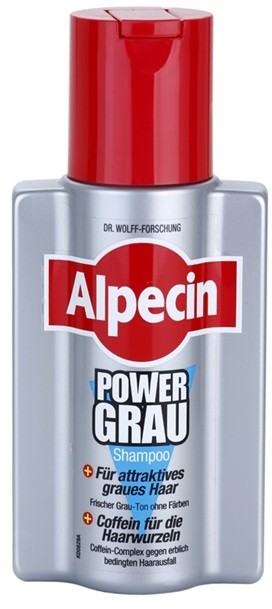 Alpecin Power Grau sampon a szürke árnyalatú haj kiemelésére  200 ml