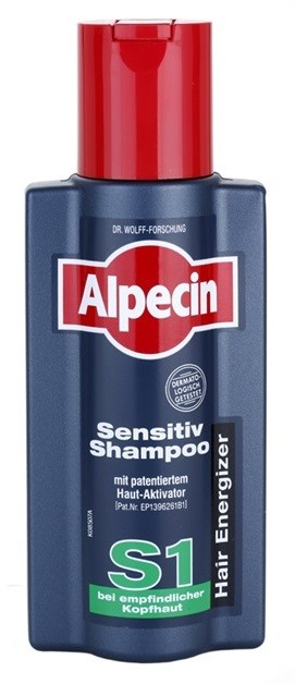 Alpecin Hair Energizer Sensitiv Shampoo S1 aktiváló sampon érzékeny fejbőrre  250 ml