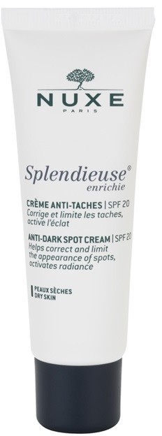 Nuxe Splendieuse krém a pigmentfoltok ellen SPF 20  50 ml