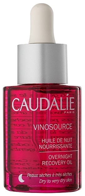 Caudalie Vinosource regeneráló éjszakai szérum száraz és nagyon száraz bőrre  30 ml