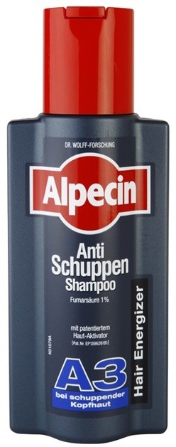 Alpecin Hair Energizer Aktiv Shampoo A3 aktiváló sampon korpásodás ellen  250 ml