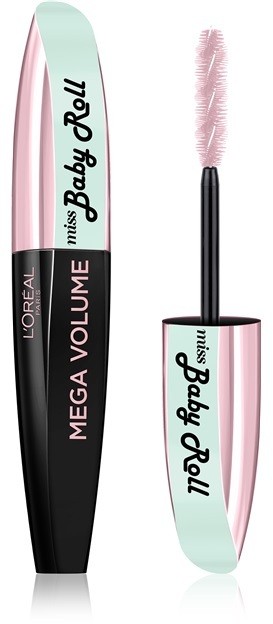 L’Oréal Paris Miss Baby Roll dúsító és göndörítő szempillaspirál árnyalat Black 9,1 ml