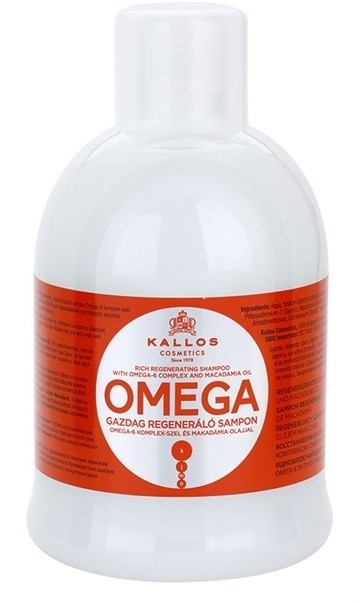 Kallos KJMN regeneráló sampon omega 6 komplexszel és makadámia olajjal  1000 ml