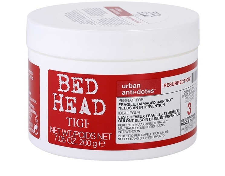 TIGI Bed Head Urban Antidotes Resurrection megújító maszk a sérült, töredezett hajra  200 g