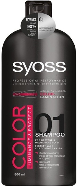 Syoss Color Luminance & Protect sampon festett hajra  500 ml
