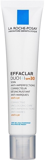 La Roche-Posay Effaclar DUO (+) kijavítása és megújítása az aknés bőr apró hibáit SPF 30 Duo [+]  40 ml
