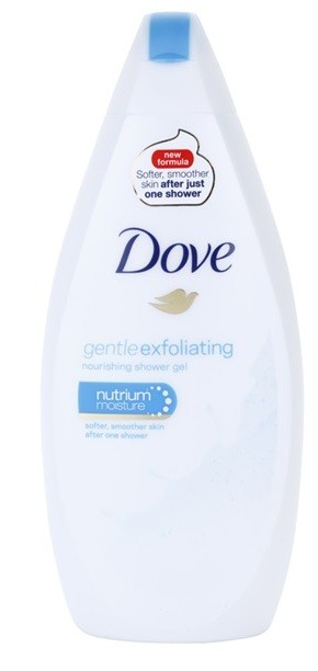 Dove Gentle Exfoliating tápláló tusoló gél peeling hatással  500 ml