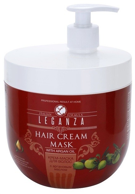 Leganza Hair Care krémes maszk argánolajjal  1000 ml
