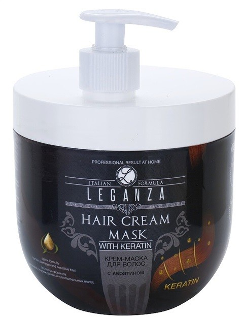 Leganza Hair Care krémes maszk keratinnal  1000 ml