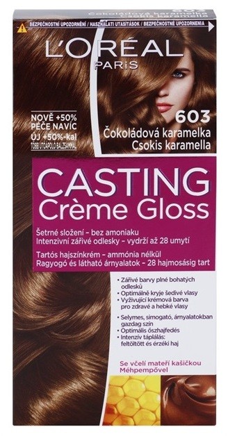 L’Oréal Paris Casting Creme Gloss hajfesték árnyalat 603 Chocolate Caramel
