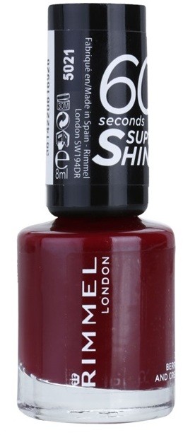 Rimmel 60 Seconds Super Shine körömlakk árnyalat 340 Berries And Cream 8 ml