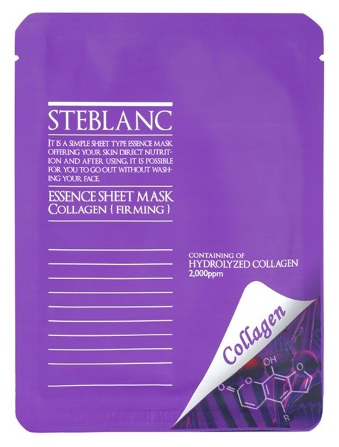 Steblanc Essence Sheet Mask Collagen maszk a bőr feszességéért  20 g