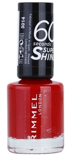 Rimmel 60 Seconds Super Shine körömlakk árnyalat 310 Double Decker Red 8 ml