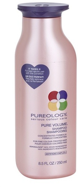 Pureology Pure Volume sampon a dús hajért a vékony szálú, festett hajra  250 ml