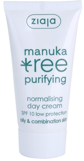 Ziaja Manuka Tree Purifying nappali krém kombinált és zsíros bőrre SPF 10 50 ml