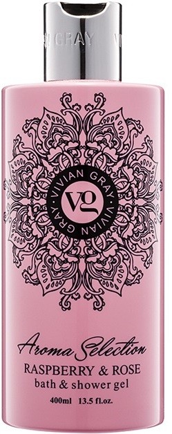 Vivian Gray Aroma Selection Raspberry & Rose tusoló- és fürdőgél  400 ml